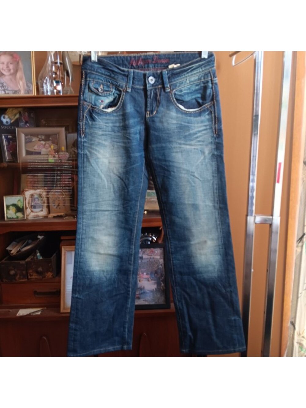 Tommy Hilfiger Womens Cassandra Storm Wash Denim Jeans W28 L32 Classic Fit